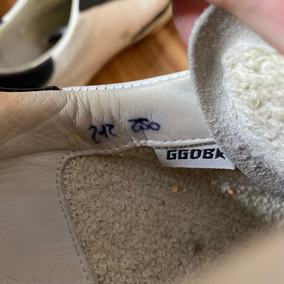 GOLDEN GOOSE Superstar Scribble White Leather Skateboard Sneaker Shoes Size US 8 - Picture 15 of 16